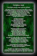 The Emerald Tablet of Hermes (Multiple Translations)